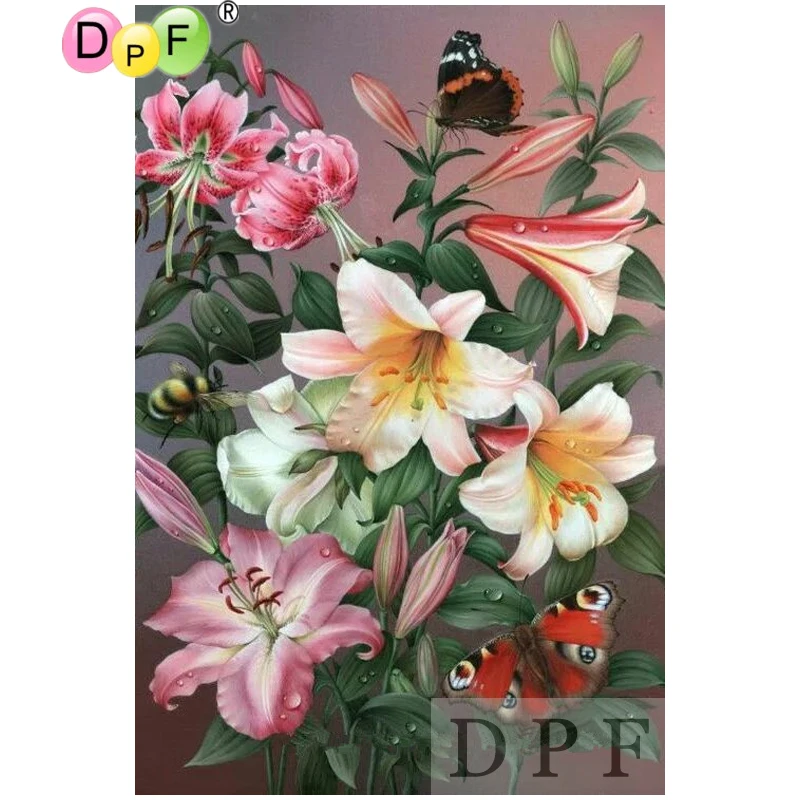 DPF Алмазная вышивка пчелы и бабочки Алмазная картина вышивка крестиком neendlework Стразы для дома декоративная Бриллиантовая Мозаика DIY