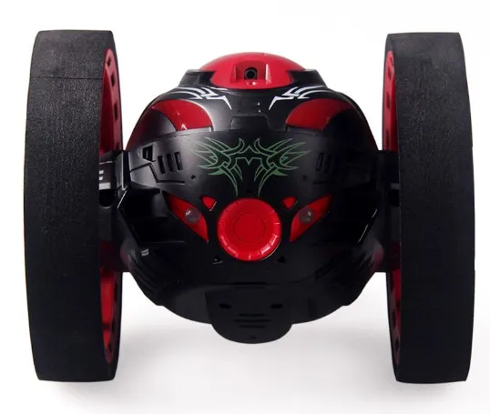 

2.4G RC Bounce Car with Jumping LED Light Music Automatic balancing Upright walking Remote Control Robot Car Toys Gifts for kids