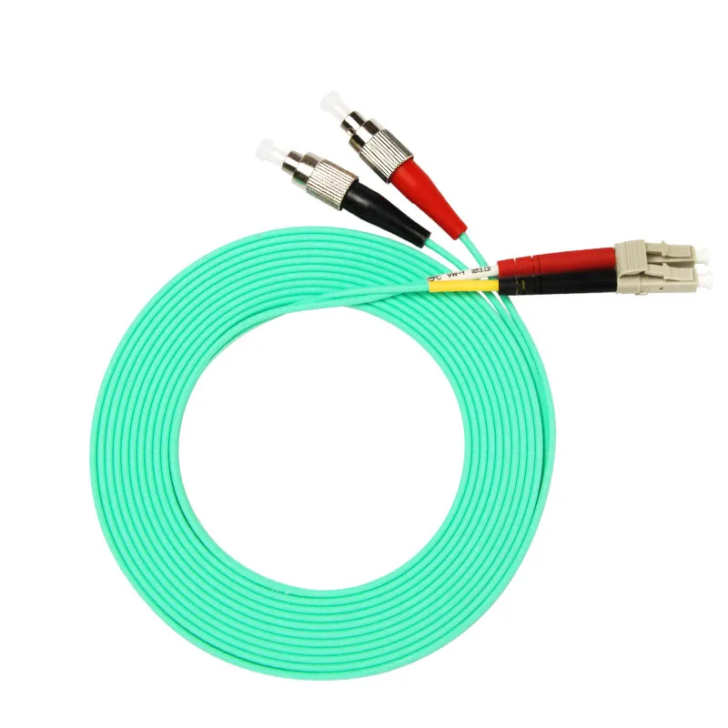

3m (10ft) LC UPC to FC UPC Duplex OM3 Multimode PVC (OFNR) 2.0mm Fiber Optic Patch Cable