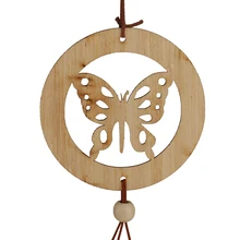 Бабочка бамбуковая трубка колокольчики мобильный Windchime церковный колокол подвесной Декор