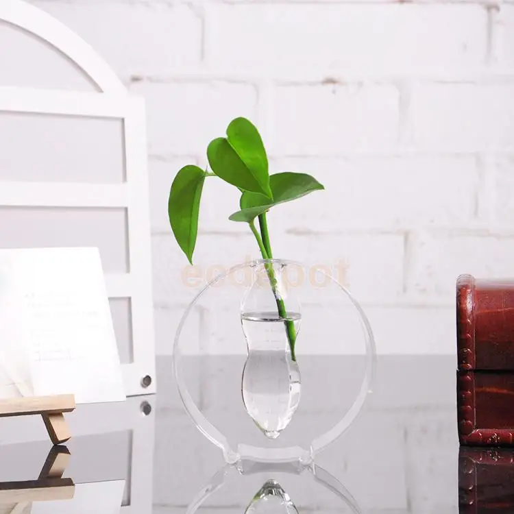 Круглая стеклянная Цветочная Ваза Бутылка гидропонный Террариум контейнер
