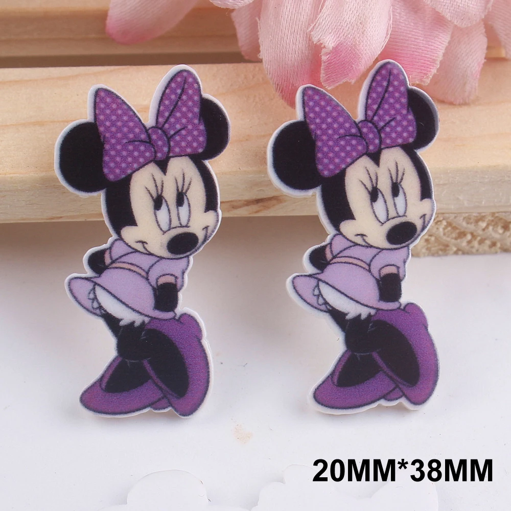 50pcs 20*38MM Cartoon Characters Purple Mouse Resin Flatback Kawaii Little Cabochon DIY Craft Embellishments FR151 | Дом и сад