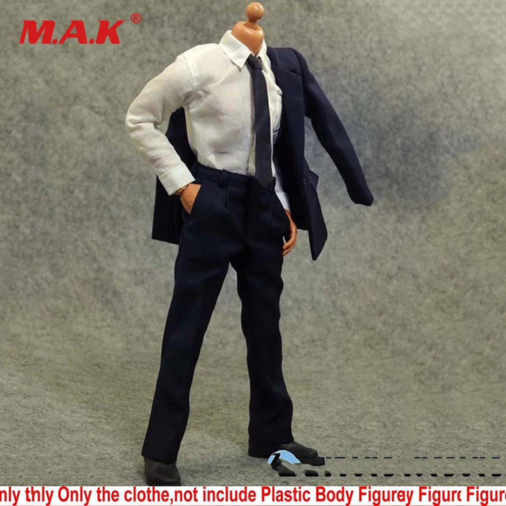 

ZY Toys 1/6 Scale Clothes Men's Blue Suits Male Dress For 12" Figure Toy