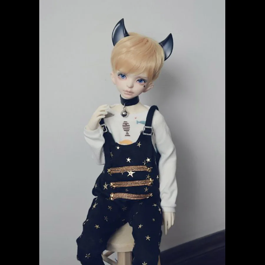 Bybrana msd dz bjd sd dd dddy Кукла Одежда кошка звезда нагрудник черный Кот и белый кот милые подтяжки