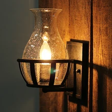 Американский Ретро Лофт настенный светильник для ресторана, входа, спальни, склада, лестницы, коридора, настенный светильник, бра