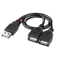 מחשב נייד USB 2.0 Onvian זכר ל USB כפול נקבה נתונים Hub USB מפצל כבל USB טעינה מתאם מתח כבל מאריך עבור מחשב נייד (5)