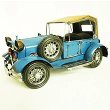 Ручная работа винтажная железная классическая модель автомобиля Ретро Ностальгический подарок на день рождения креативный домашний декор кафе винный шкаф ТВ украшения