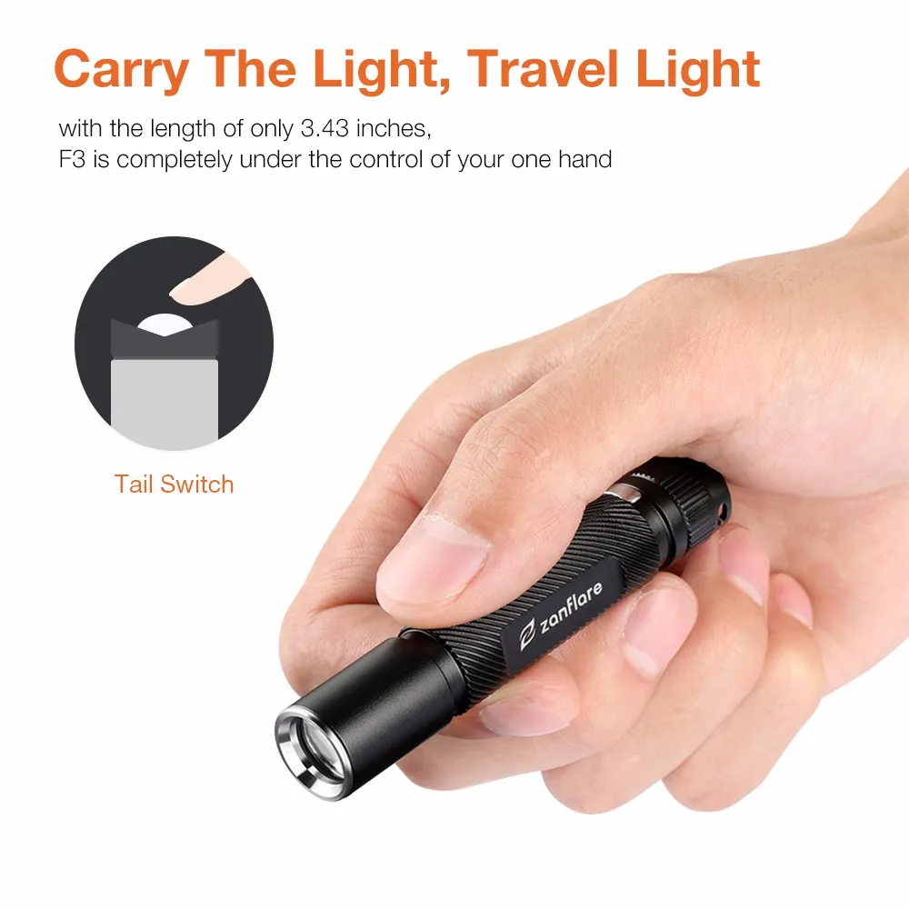 zanflare F3 AAA EDC Flashlight