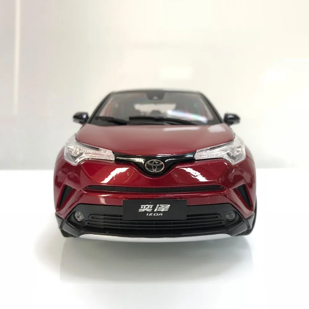 1:18 литье под давлением модель для Toyota IZOA C-HR красная Игрушечная машина из сплава миниатюрная коллекция подарки CHR C HR