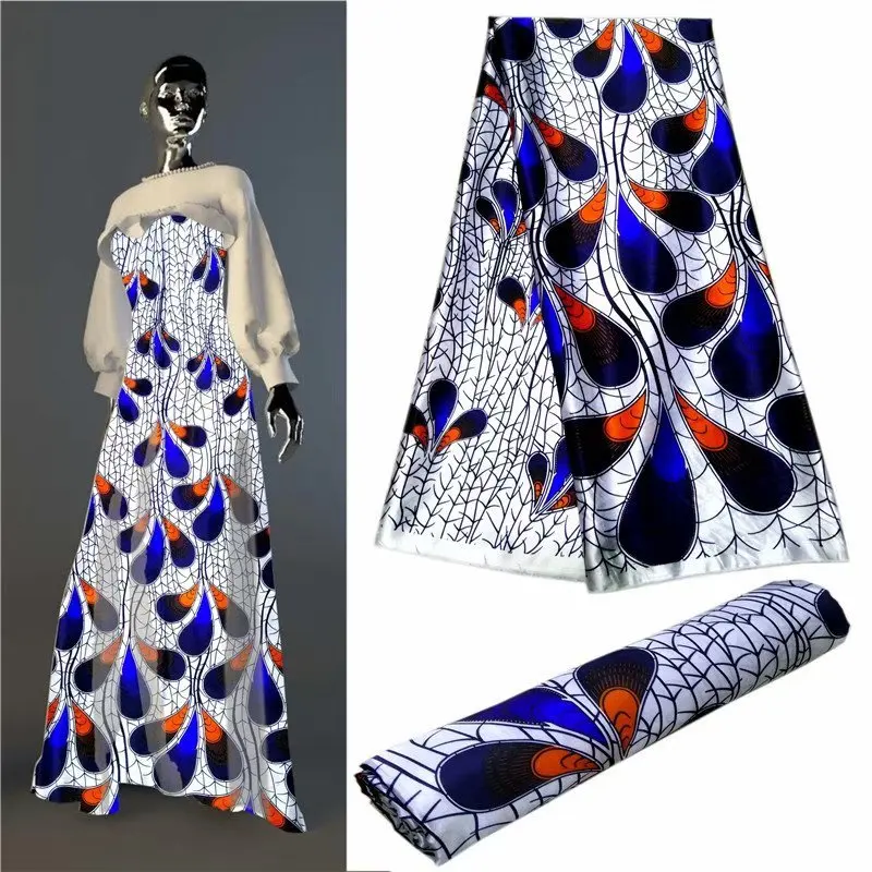 Desain Populer Kain Stretch Satin Sutra Hot Mode Nigeria