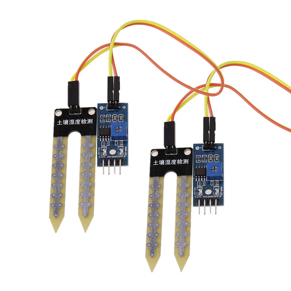 2pcs Precise Soil Moisture Detection Sensor Module Micro Hygrometer Detector With Wires Mayitr
