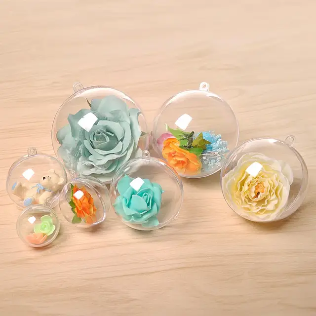 Online Shop Clear Plastic Balls Diy Bath Bomb Mold Set Christmas