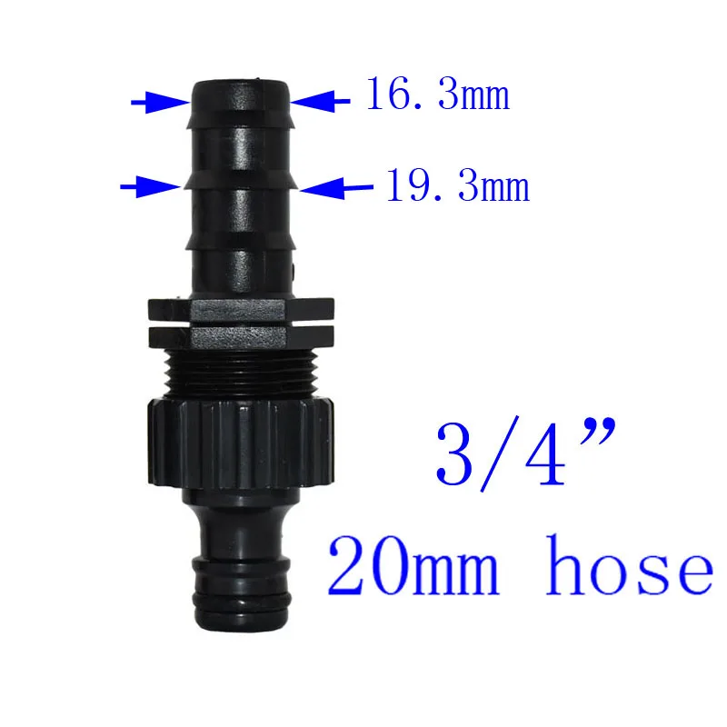 Wxrwxy коннекторы для полива воды 1/2 коннектор для шланга 3/4 " адаптер для шланга оросительный кран фитинги Быстрый фитинг адаптер 2 шт - Цвет: 20mm hose