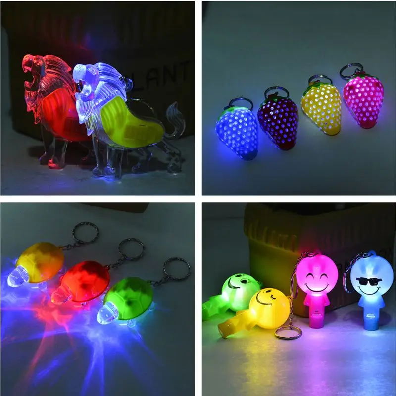 

Strawberry Violin Emoji Led Key Chain Pendant Kids Toy Light Up Toy Gift