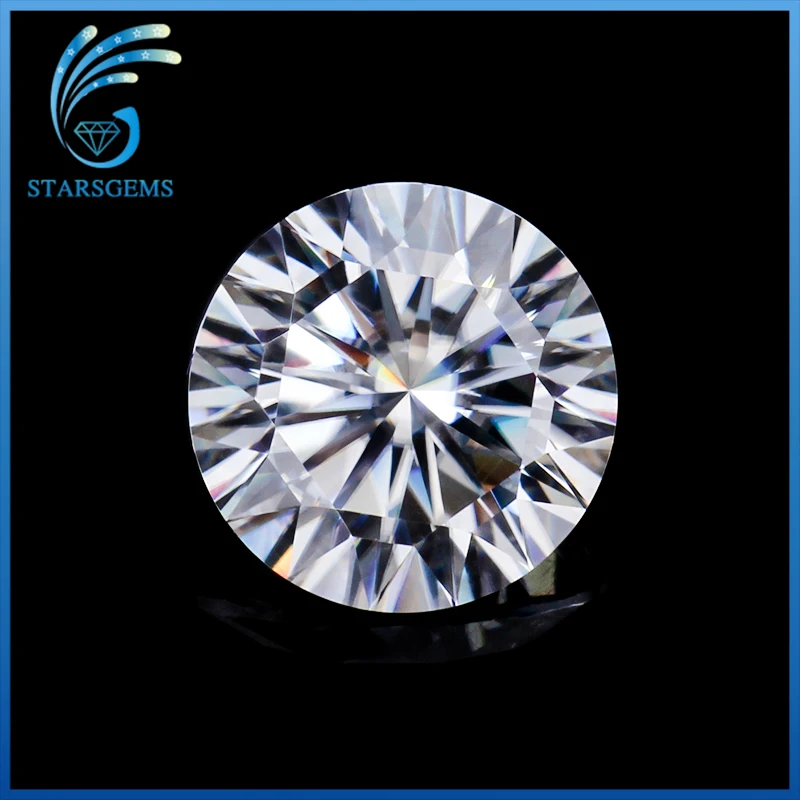 

High Quality 2 Carat 8.0mm 16 Hearts & 16 Arrows cut F Color Moissanites Loose Stone VVS1 Test Positive Lab Diamonds for Jewelry