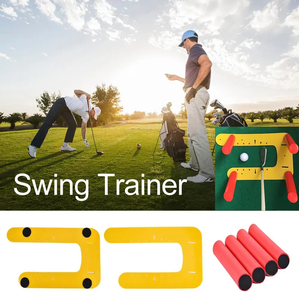 

New High-quality Durable Golf Swing Trainer Batting Positioning U-shaped Ruler Pad Golf Practice Auxiliary Correction Pad