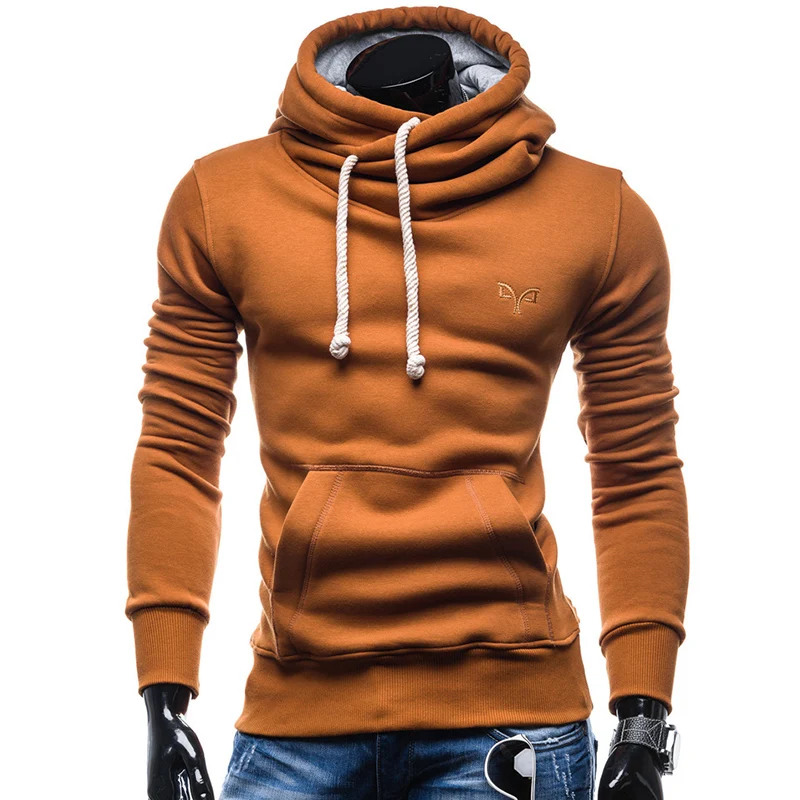 Hoodies Men 2019 Fashion Brand Pullover Solid Color Turtleneck Sportswear Sweatshirt Men'S Tracksuits Moleton S-XXL