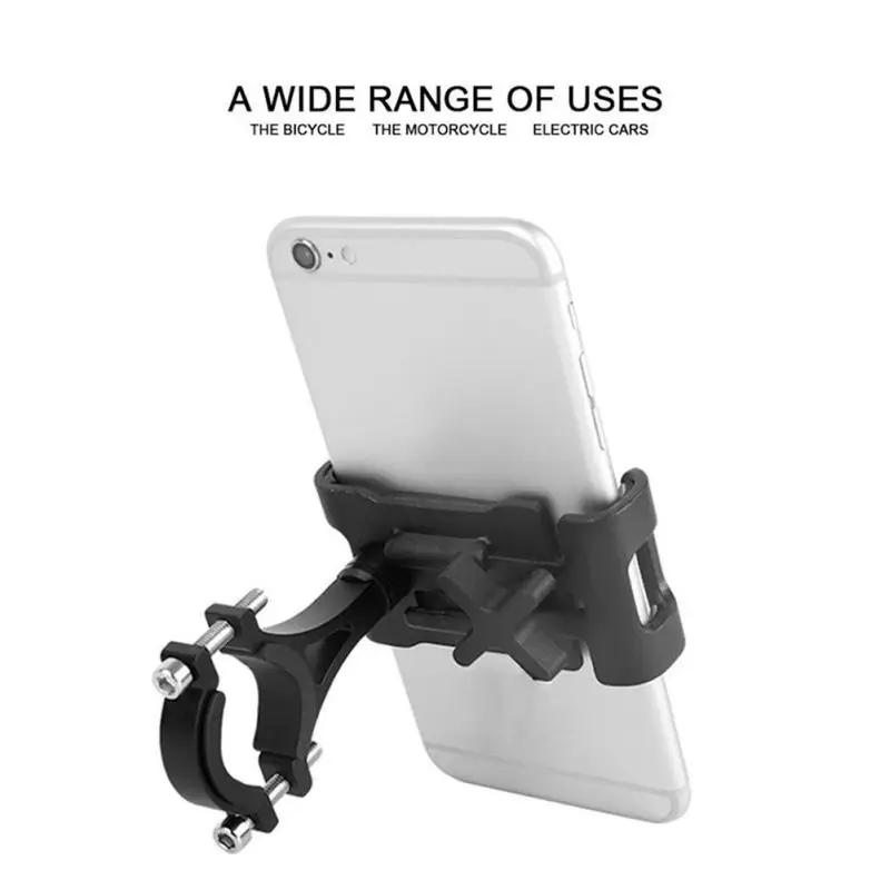 

Aluminum Bicycle Phone Holder for 3.5-6.5 inch Smartphone Adjustable Support GPS Bike Phone Stand Mount Bracket New 2019