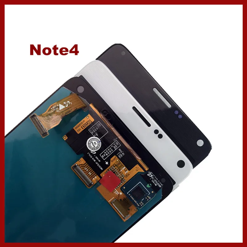 Супер AMOLED телефон ЖК для samsung Galaxy Note4 N910 N910A N910F Note 4 дисплей кодирующий преобразователь сенсорного экрана в сборе Замена