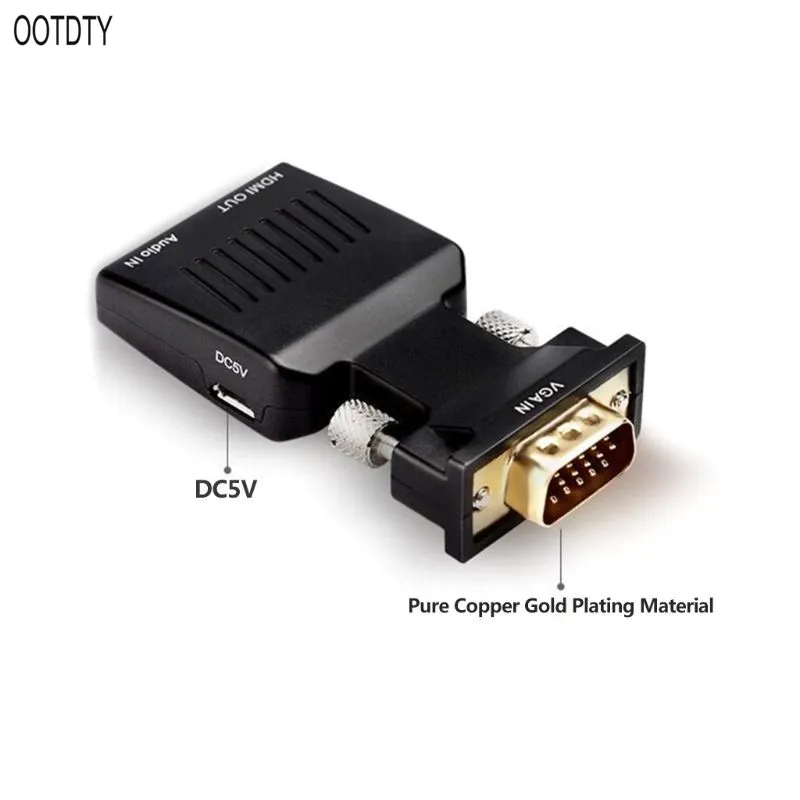 OOTDTY 1080 P HD VGA мужчина к HDMI Женский конвертер адаптер для ПК ноутбук Проектор Монитор Аксессуары