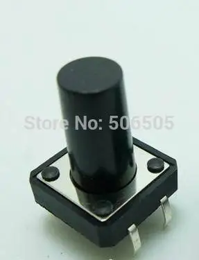

12x12x17mm 4pin DIP Tactile Tact Mini Push Button Switch Micro Switch Momentary 50pcs/lot