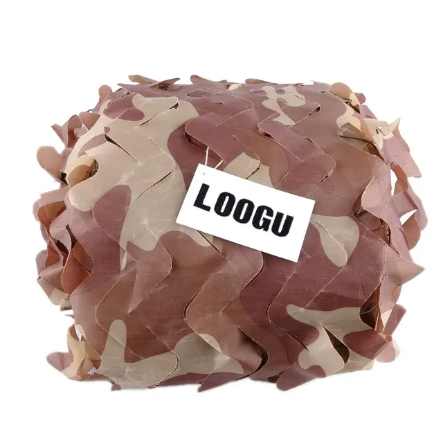 Cheap LOOGU EM 5M*6M Custom Desert Camouflage Netting Camping Hunting Military Camo Net Military Car Oxford Forest Hide Camo Netting