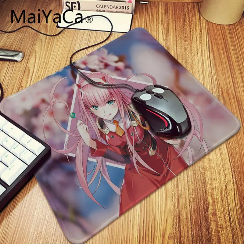 MaiYaCa Zero Two Darling in the FranXX офисные мыши геймер мягкий коврик для мышки с аниме девушка натуральный каучук игровой коврик для мыши Настольный коврик