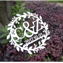 Персонализированная Свадебная вывеска черного/белого цвета, акриловая, на заказ, для невесты и грома, имя и Дата свадьбы, свадебные украшения, принадлежности 40 см