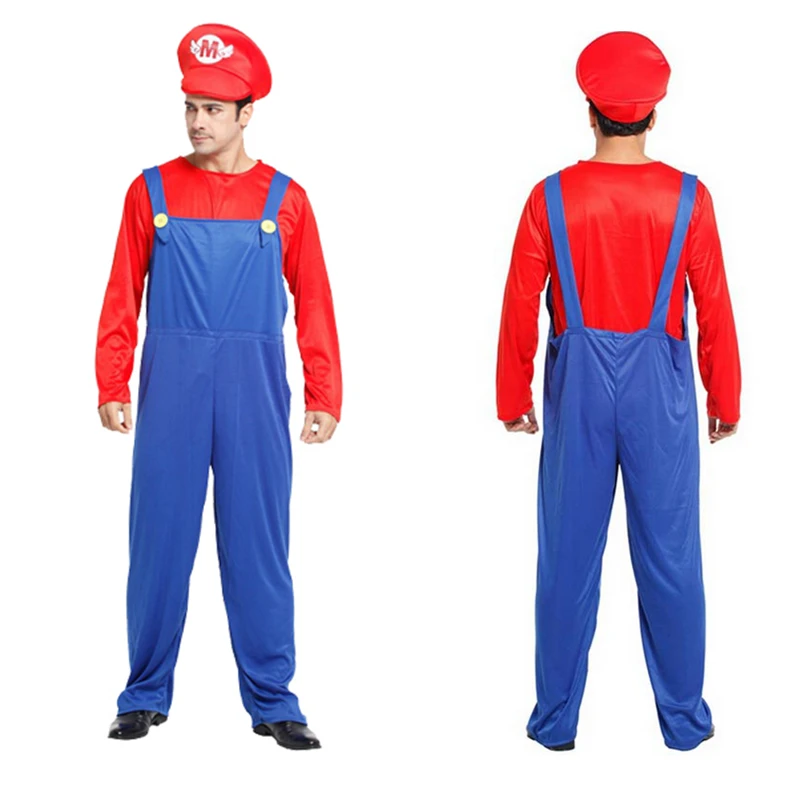 Взрослые и дети Super Mario Bros Косплей Костюм набор детей вечерние Хэллоуин Вечеринка