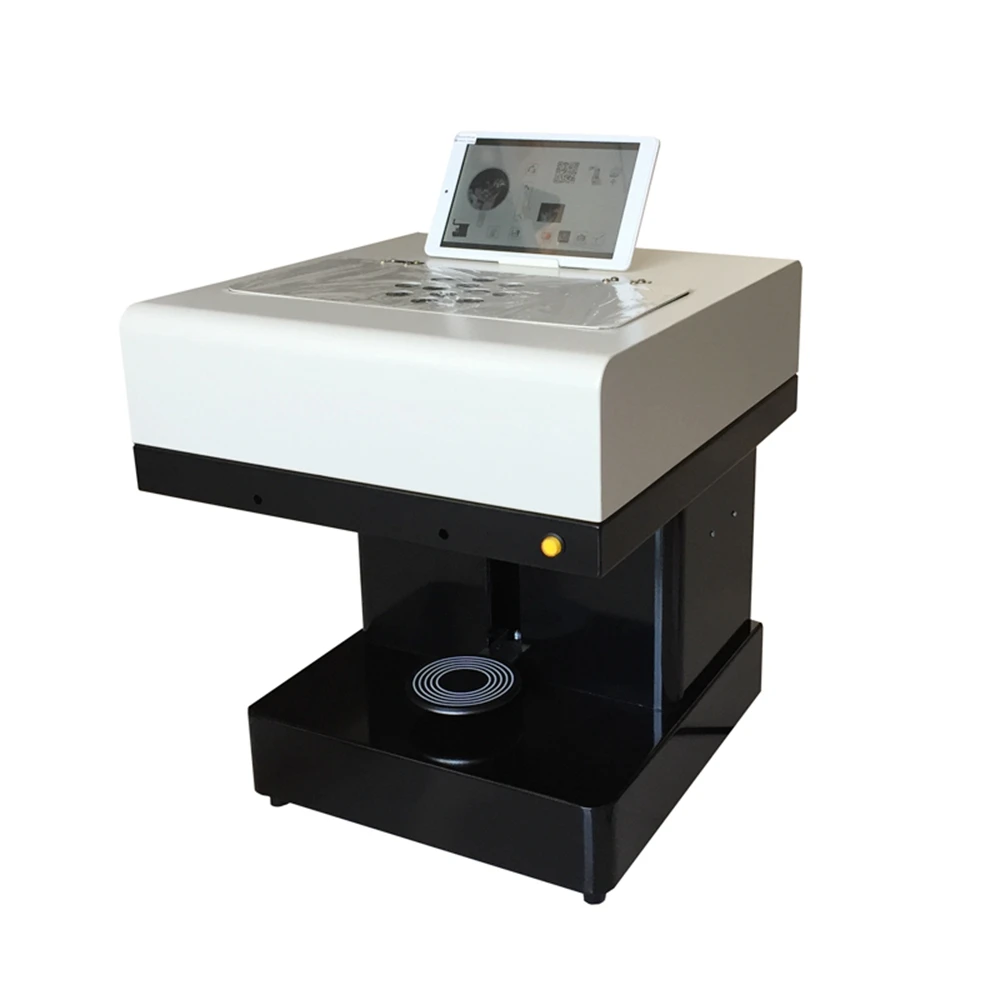 

High speed 1 cups selfie coffee printer 3d machine for Coffee Cappuccino/Chocolate Tea/Biscuits/Cake With 8 inch Tablet PC