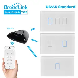 Broadlink TC2 US AU переключатель WiFi сенсорный переключатель RF беспроводной пульт дистанционного управления работает с RM Pro через приложение