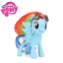 8 cm Filme My Little Pony Friendship Is Magic Rainbow Dash Figuras Brinquedos PVC Action Figure Collectible Modelo Bonecas de Pônei brinqudoes