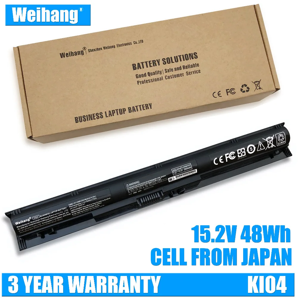 Японский элемент Weihang Battery KI04 800049 001 для HP Pavilion 14 14t 15 15t|Аккумуляторы ноутбуков| |