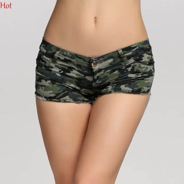 2017 Summer Style Women Shorts Camouflage Jeans Short Sexy -4233