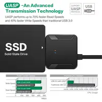 סמ sata USB 45 ס"מ 3.0 כבלים SATA ממיר זכר כדי 2.5 / 3.5 אינץ