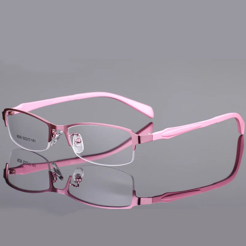 Оптическая оправа для очков, женские компьютерные очки, оправа для очков, женские прозрачные линзы, женские YQ052 - Цвет оправы: YQ052 C01 pink