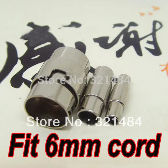 US $188.46 100set Stainless steel Magnetic Fit 6mm Leather Cord Clasp Cord Buckle Leathercraft DIY Jewelry Findings Accessories