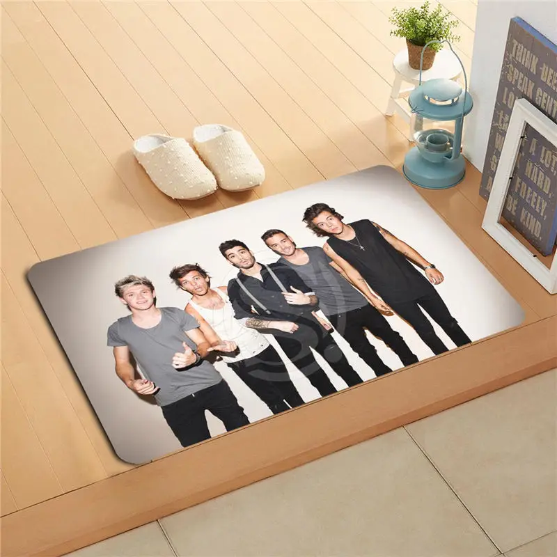 N266f& custom One Direction двери Коврики Домашний декор двери Коврики пол Коврики для ванной коврик для ног 266bmds-718k - Цвет: Черный