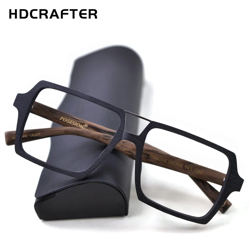 HDCRAFTER большие Винтаж квадратные очки оправа с четкими линзами Для женщин мужчин