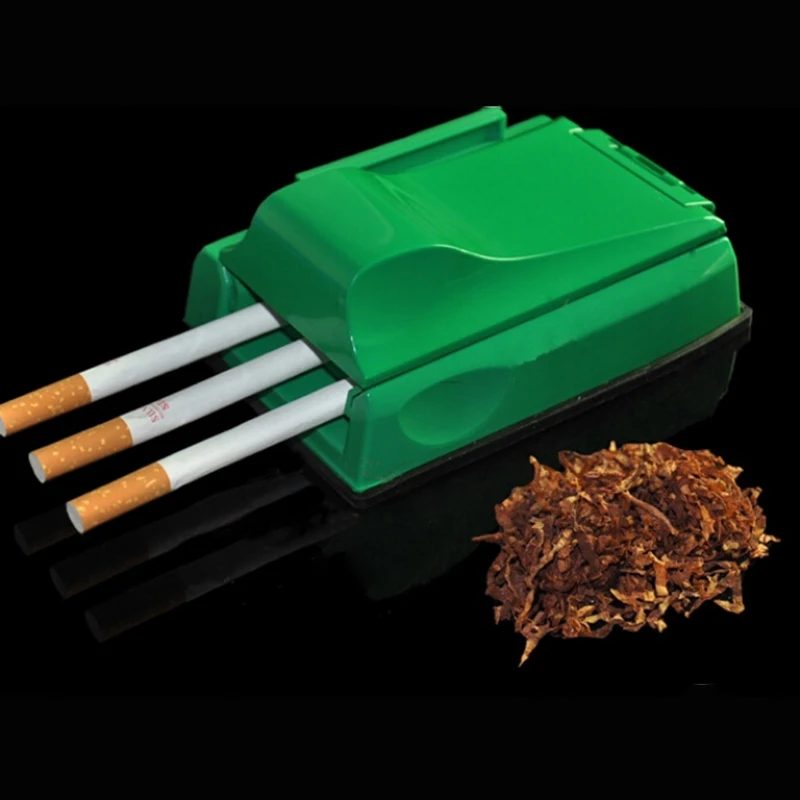 

1PC New Hot Manual Cigarette Rolling Machine filter Three Pipe Tobacco cigaret herb grinder Roller Injector