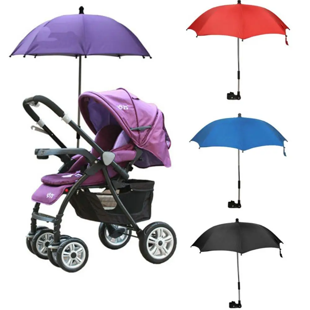 

Baby Stroller Accessory Umbrella Kids Child Sunshade Parasol Folding for Pram Colorful Pram Sunshade Parasol Adjustable Folding