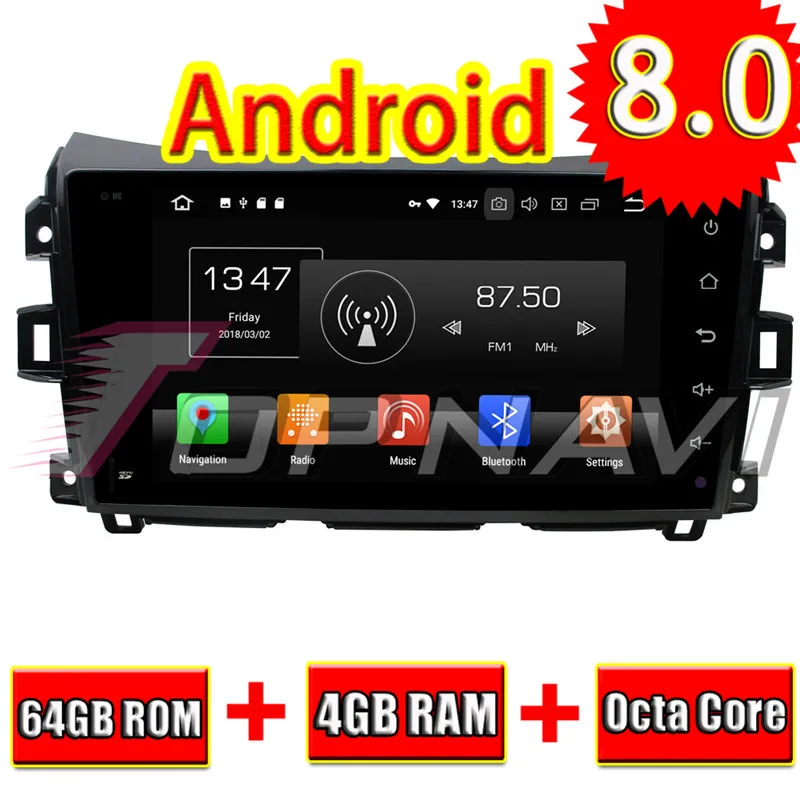 car radio with bluetooth and usb For Nissan Navara 2016 LHD