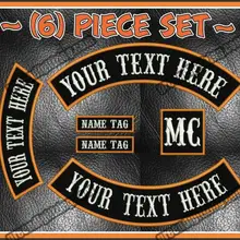 Пользовательские назад рокер патч пользовательские кожаные байкерские имя патч бирки для одежды куртка ангелы шрифт большой размер панк Рок значок