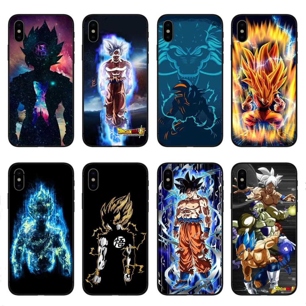 Phone Cases Dragon Ball DragonBall z Soft TPU Phone Case For iPhone X 10 goku Cover for iPhone ...