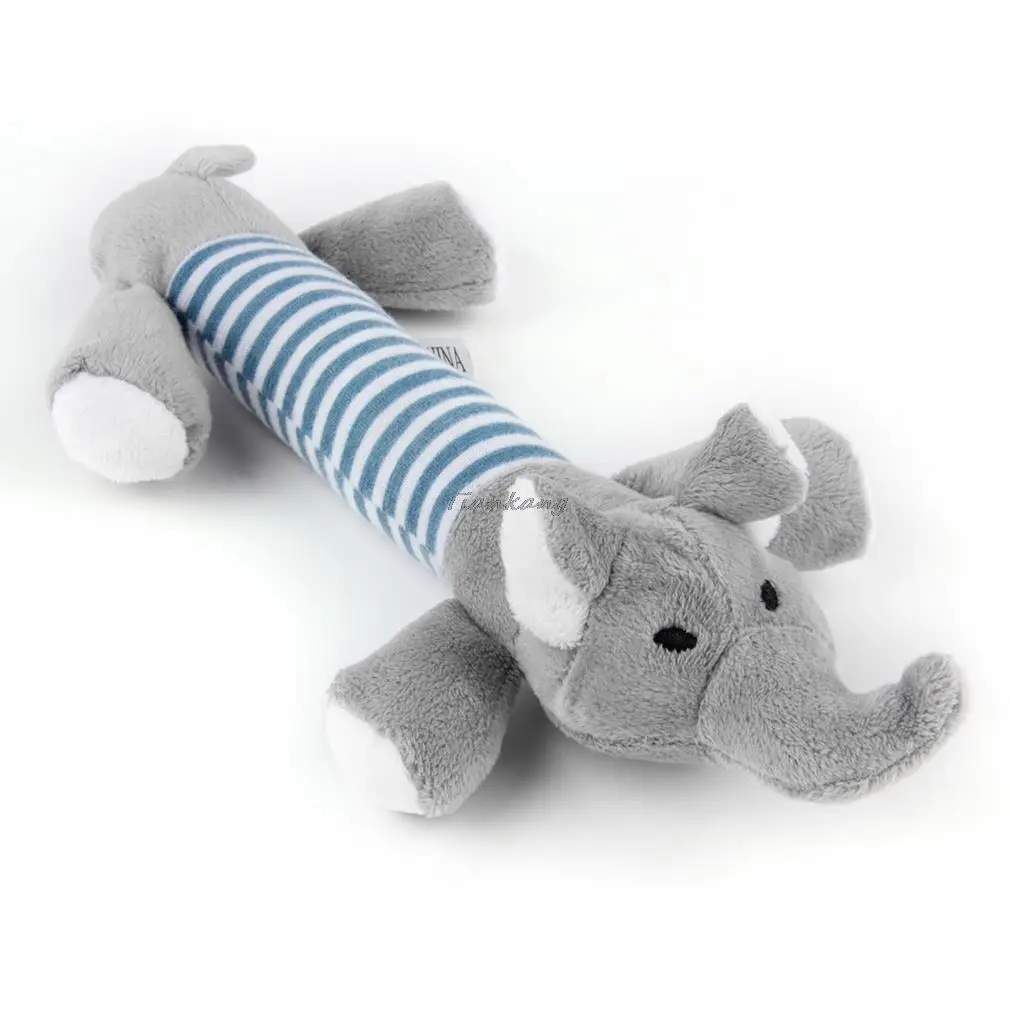 Новые Домашние милые игрушки для собак жевательная игрушка-пищалка для щенков скрипучий плюшевый звук утка свинья и слон игрушки 3 вида конструкций по всему миру