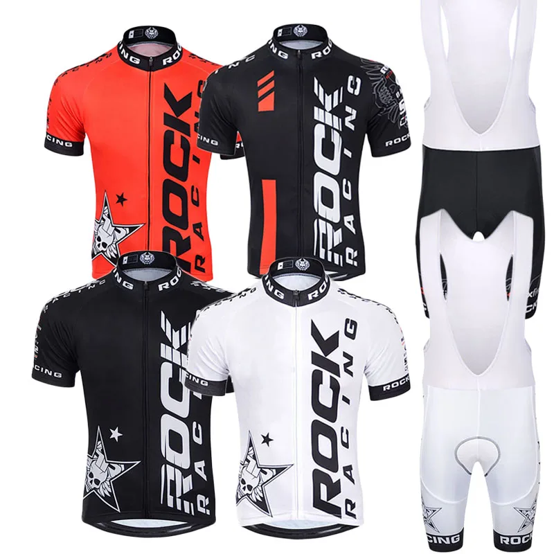 

2018 Pro Rock racing Cycling Jersey set Quick Dry Bike bicycle Clothes Cycling Clothing Sports Suit MTB Ropa Ciclismo