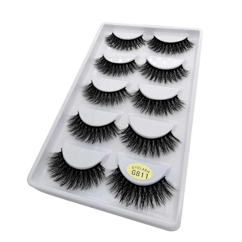 50 pairs Eyelashes Wholesale Mink Eyelashes Natural Long False Lashes Makeup 3D Mink Lashes Full Fake Eyelash Extensions