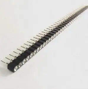 Бесплатная доставка один лот 10 шт 1x40 Pin 2 54 Круглый Женский штыревой разъем мм