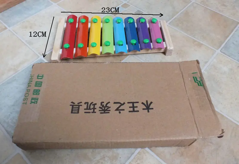 Exempt postage, wooden music toys, children's toys, eight steel xylophone, seven color xylophone Exempt postage, wooden music toys, children's toys, eight steel xylophone, seven color xylophone