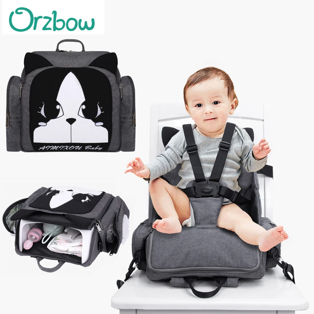 

Fashion Maternity Nappy Bag Baby Care Feeding Chair Mom Backpack Large Capacity Baby Diaper Bags Dry Wet Designer Travel Bags